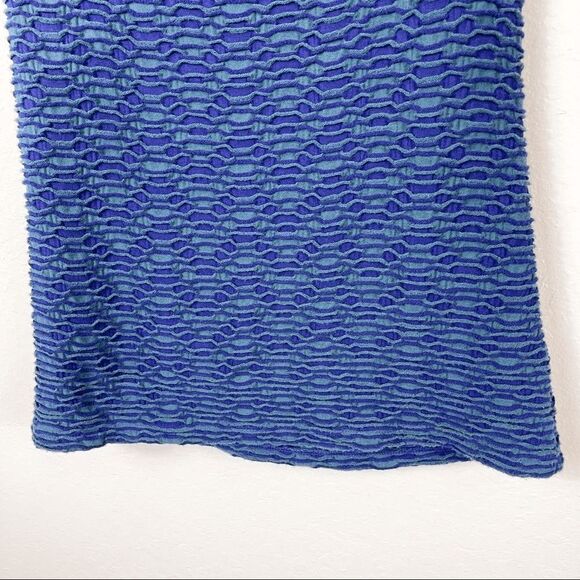 ANTHROPOLOGIE DELETTA Blue/Green Knit Sleeveless Blouse Size Medium - Picture 6 of 11